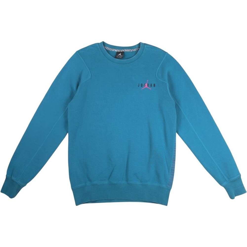 Jordan Crewneck Sweatshirt Jumpman Mens Small Teal Pink